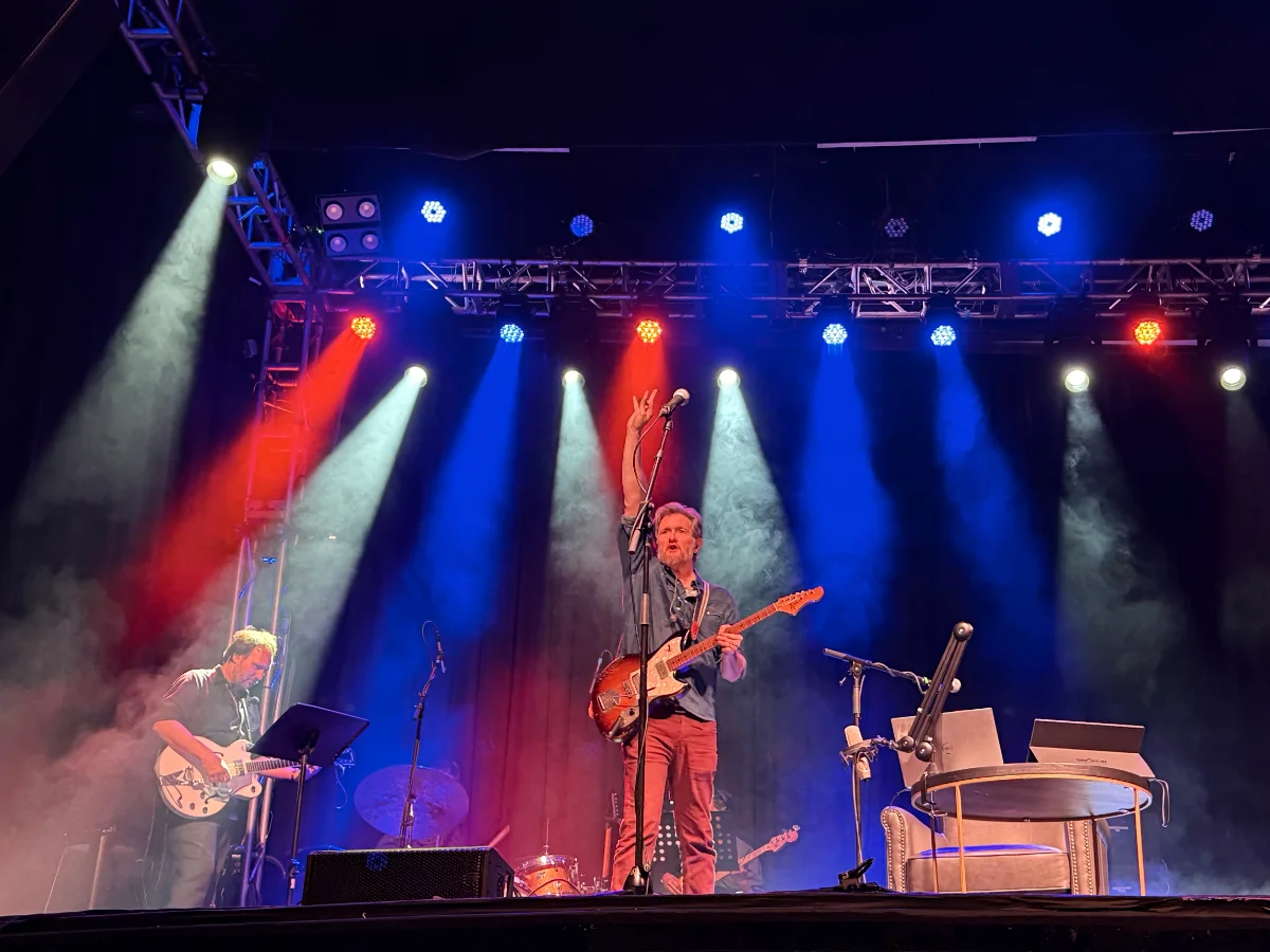 Lindsay Graham on stage with band at the Granada Theater, Dallas